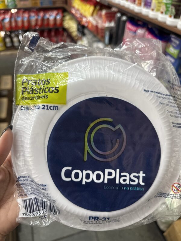 PRATO REFEICAO DESCARTAVEL C/10