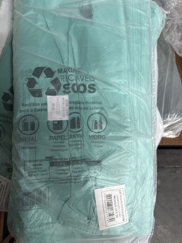 SACOLA LEI RIO VERDE 38X50 C/500