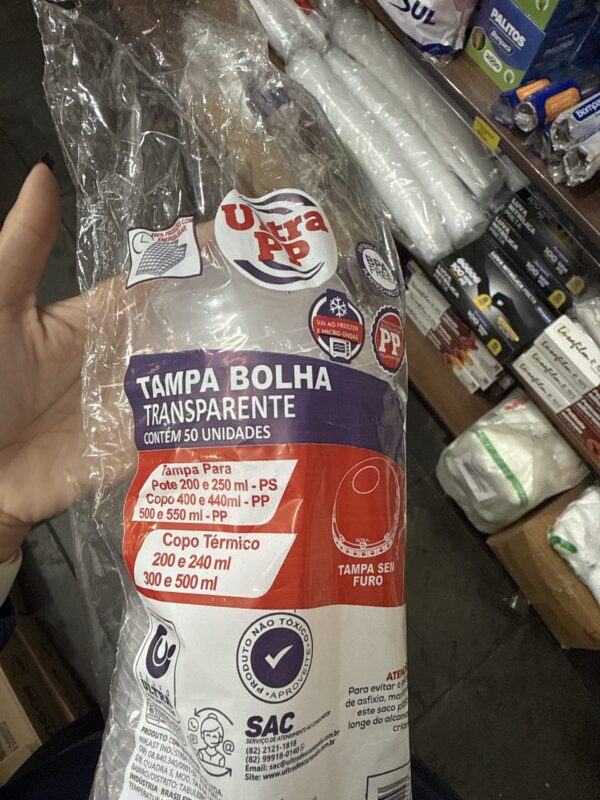 TAMPA PP ULTRA BOLHA S.FURO C/50