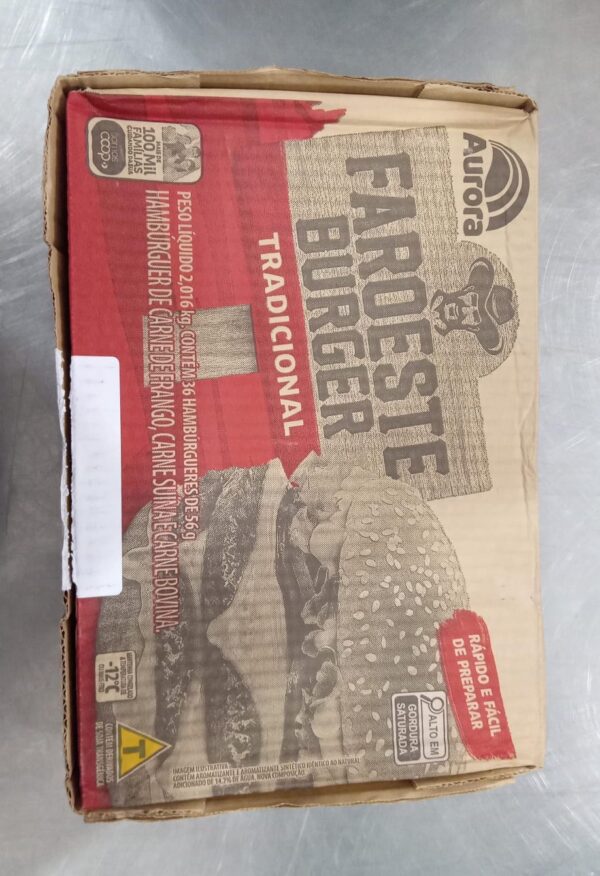 HAMBURGUER FAROESTE 56G C/36
