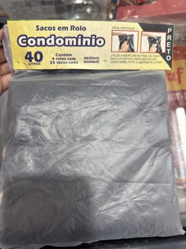 SACO LIXO 40L 4 ROLOS C/25 CADA