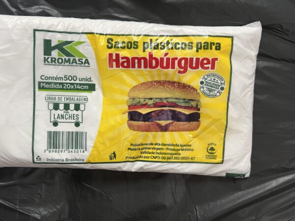 SACO DE HAMBURGUER 20X14 C/500