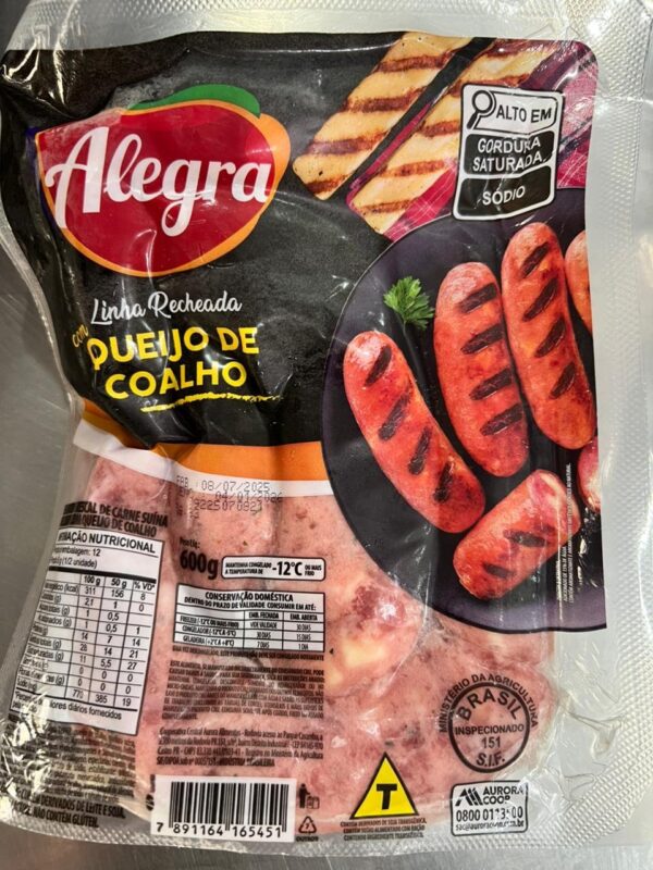 LINGUIÇA RECH COM QUEIJO COALHO 600G