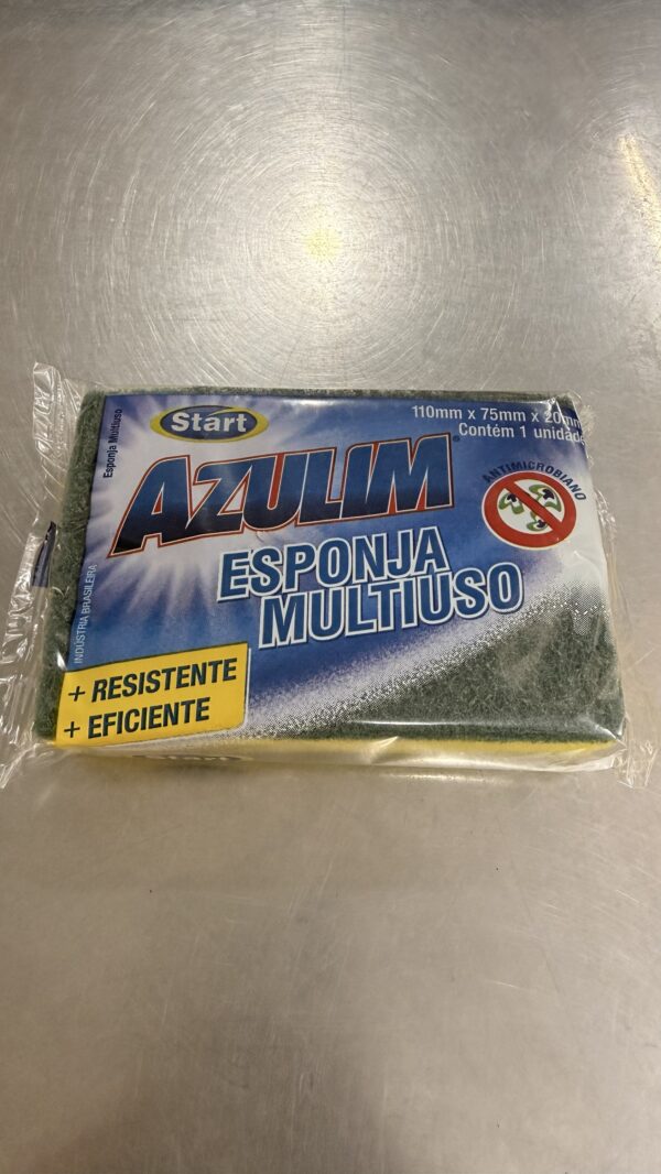 ESPONJA DUPLAFACE AZULIM VERDE/AMARELA