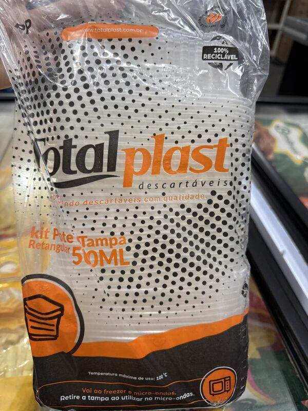 KIT POTE RETANGULAR TOTAL 500ML C/24
